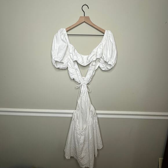 Sabo White with Cutouts Eilish Dress - Picture 7 of 8